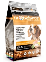 ProBalance "Immuno Adult Small & Medium" для взрослых собак малых и средних пород, 500 г