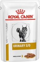 Royal Canin "Urinary Feline S/O" для кошек, с курицей, при мочекаменной болезни, соус